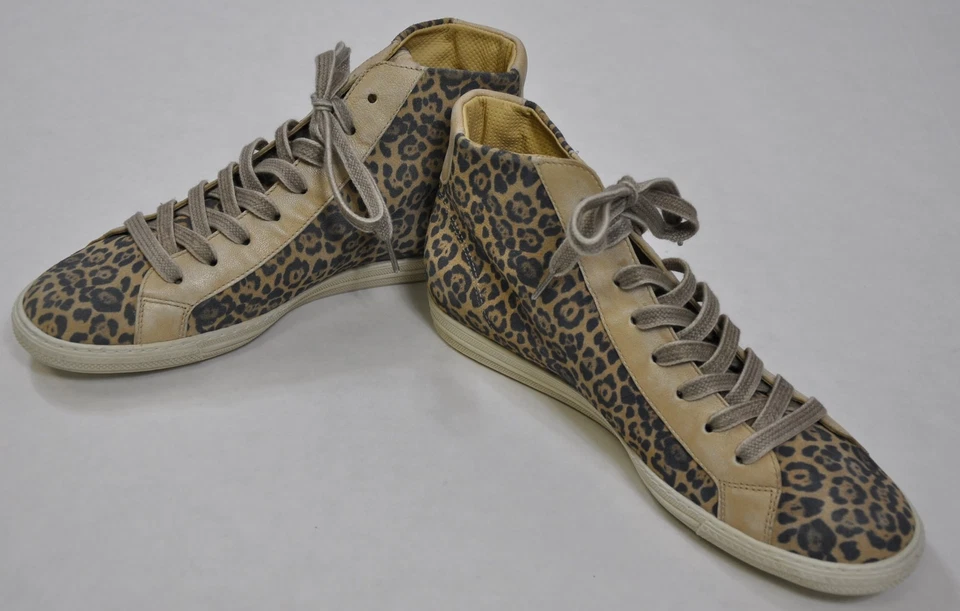 Combo Zapatilla Deportiva Paul Green Nueva con Etiquetas Venus Lace Leopardo Cuero Beige Talla 7 Minorista $339 Foto 1 de 1