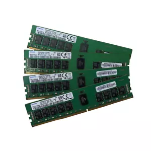 64GB RAM Kit - Samsung 4x16GB PC4-2666V-R 2Rx8 DDR4 REG RDIMM M393A2K43BB1-CTD6Y - Picture 1 of 1
