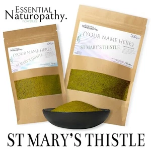 ST MARYS THISTLE / MILK THISTLE POWDER 100% Certified Organic (Silybum marianum) - Picture 1 of 1