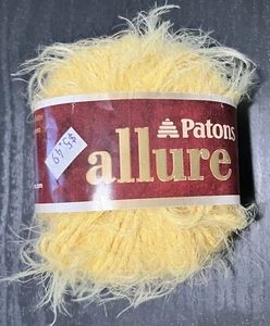 Patons, Allure, Bulky Yarn, Color yellow, 47 yds, 1.7 oz Super Soft - Picture 1 of 3