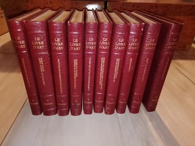 LE LIVRE D'ART, GROLIER 10 VOLUMI 1971 enciclopedia illustrata arte, disegno - Immagine 1 di 4