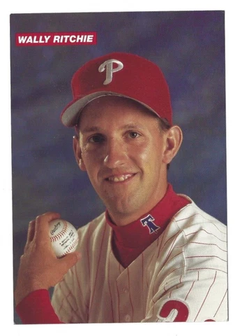 1992 Philadelphia Phillies Wally Ritchie 4 x 6 inch postcard Cover