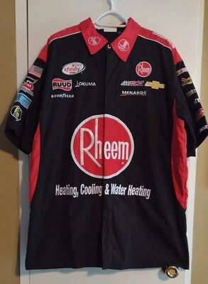 Camisa Rheem Racing Nascar Pit Crew con mochila, sombrero y cordón a juego Foto 1 de 4