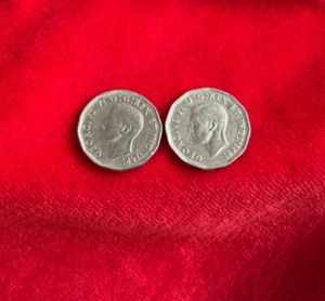 1947 Canada 5 Cents Lot of 2 - Picture 1 of 5