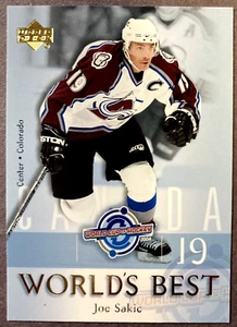 2004-05 Upper Deck World's Best #WB1 Joe Sakic Colorado Avalanche - Picture 1 of 1