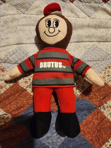 Ohio State University OSU Buckeyes Brutus Mascot Plush Cover