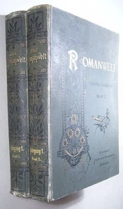 DIE ROMANWELT, revista de literatura, 1. Año. 1894, 2 vol., encuadernado - Imagen 1 de 12