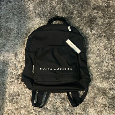 MARC JACOBS-Mochila Negra Preppy Nylon M0014780-421-AUTÉNTICA-NUEVA CON ETIQUETA Foto 1 de 4