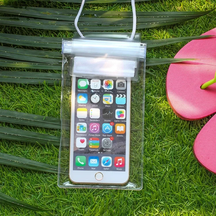 Paquete de 5 bolsas para teléfono a prueba de agua playa piscina río lago natación océano documentos Foto 1 de 1