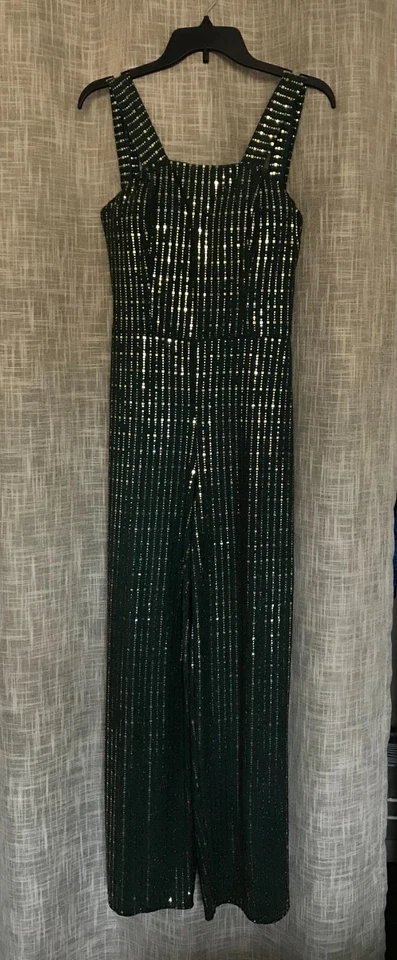 Macacão feminino B SMART verde cintilante tamanho 11/12 - Imagem 1 de 3