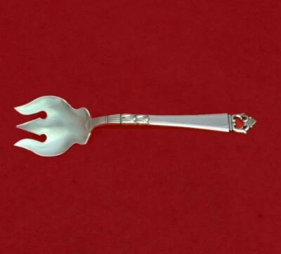 Tenedor de helado de plata esterlina Danish Crown by Frigast estilo Chantilly personalizado Foto 1 de 2