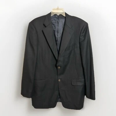 Chaqueta Blazer John W Nordstrom Loro Piana 44 L 100% Lana Negra Super 120s Italia Foto 1 de 4