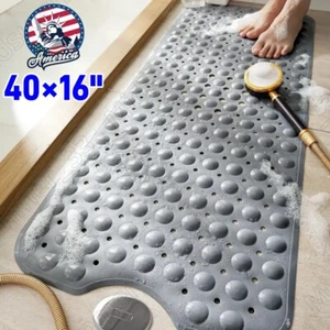 Non Slip Bathtub Mats Suction Cups Washable Bathroom Inside Shower Mat Anti Mold - Picture 1 of 15
