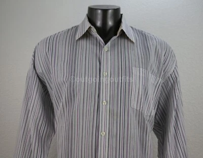 Brooklyn Xpress Men's Striped Long Sleeve Shirt Size 2XL - Image 1 of 4