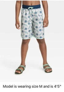 Star Wars Baby Yoda grey big boys board shorts/ swim trunks size S - Picture 1 of 6