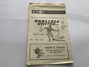 Carlisle United v Crystal Palace 1962-63 - Picture 1 of 2