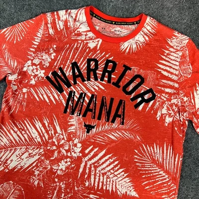 Camiseta Under Armour Project Rock Warrior Mana SS | Roja | Floral | BSR | Talla M Foto 1 de 4