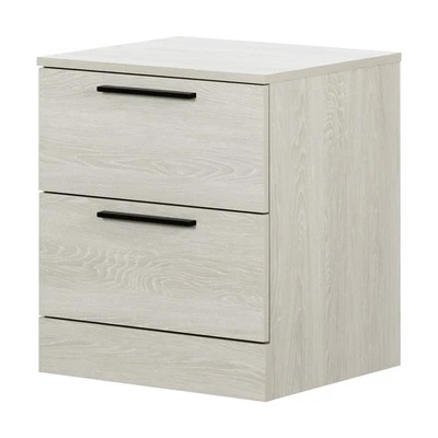 South Shore 2-Drawer Nightstand Winter Oak Step One Essential Winter Oak - Image 1 of 4