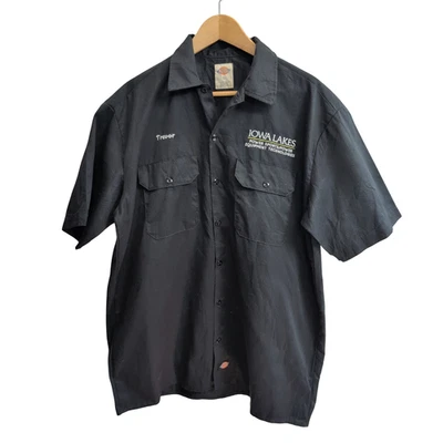Chemise Dickies noire manches courtes taille L #182e - Photo 1/4