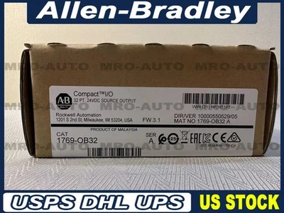 Allen-Bradley 1769-OB32 New Sealed SER A CompactLogix 32 Pt 24VDC D/O Module - Image 1 of 4