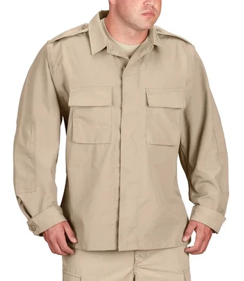 Propper® BDU Shirt Long Sleeve - Battle Rip Ripstop, Fused Flaps/Collar - Image 1 of 4