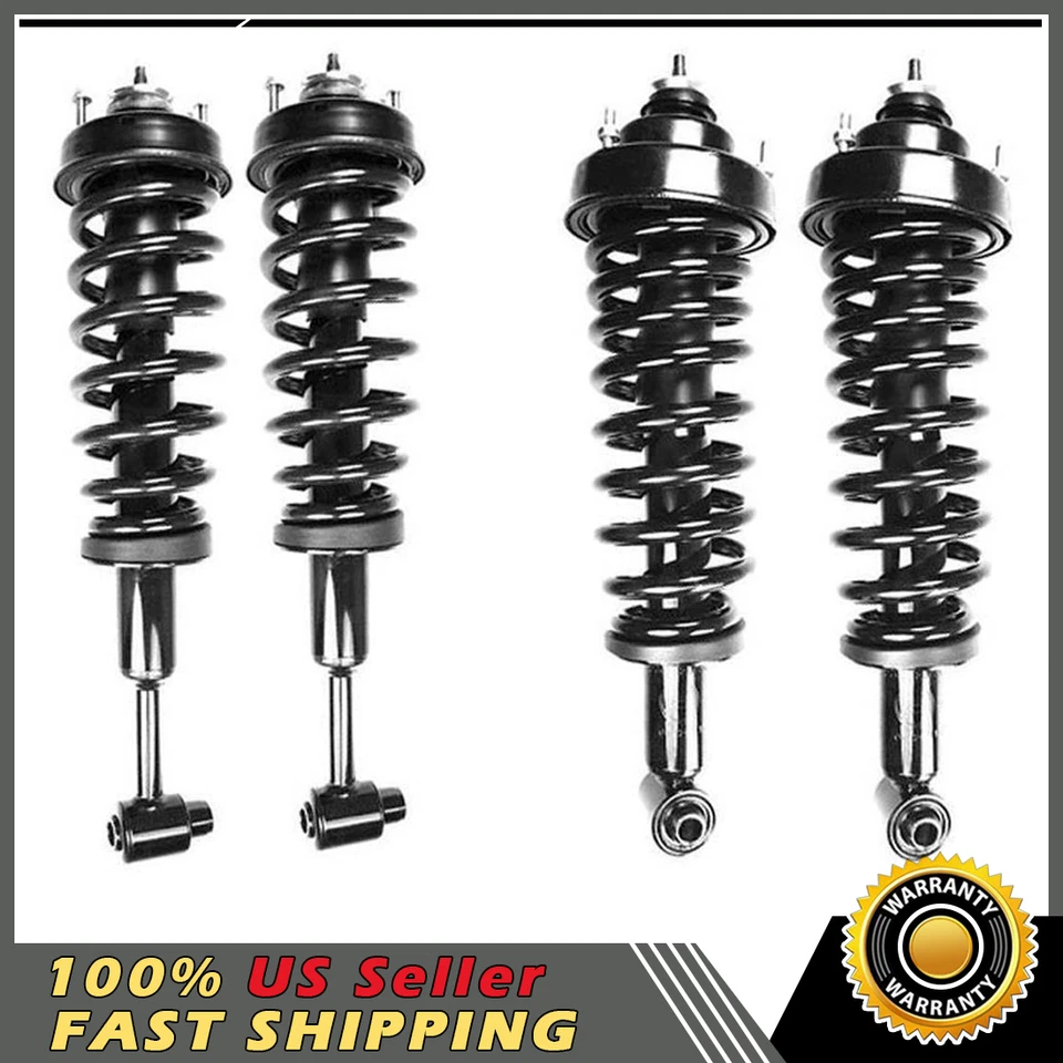 Paquete de 4 resortes completos delanteros traseros para 04-05 Mercury Mountaineer_LK Foto 1 de 4