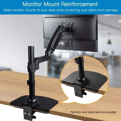 Desk Mount Reinforcement Plate Monitor Arm Bracket for C Clamp Installation - Image 1 of 4