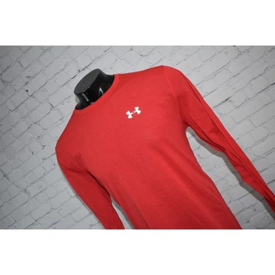 Camisa de Correr Under Armour Hombres Talla XL Ajustada Gimnasio Rendimiento HeatGear Roja Foto 1 de 4