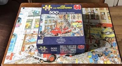 Jan Van Haasteren Fire! 500 Piece Jigsaw, New Small Box. - Image 1 of 2