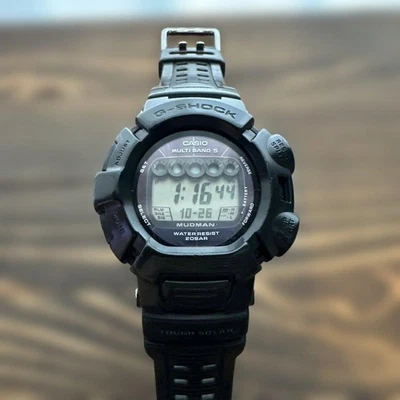 卡西欧 G SHOCK MUDMAN 数字手表 太阳能收音机 — 第 1/4 张图片