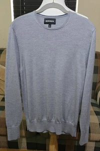 Bonobos Men's Washable Merino Wool Sweater Sz M Gray Slim Fit Preppy Unworn - Picture 1 of 16