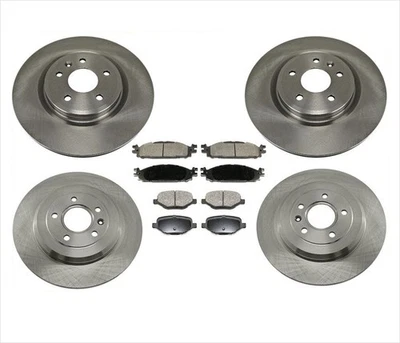 Передние и задние тормозные диски и керамические тормозные колодки для Lincoln MKS & MKT 2010-2011 годов выпуска - Изображение 1 из 4