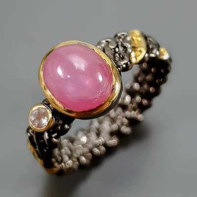 Anillo de piedras preciosas rubí plata de ley 925 talla 7/R423615 Foto 1 de 4