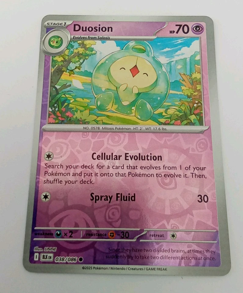 Pokemon TCG - Duosion, 038/086 - Reverse Holo - SV: Black Bolt | NM - Image 1 of 1