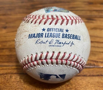 Jazz Chisholm Yankees Game Used Baseball 9/2/2025 vs Astros De Los Santos MLB - Image 1 of 4