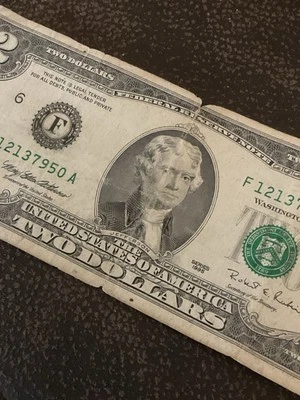 2 Dollar Bill 1995 Series F Rare. * Price Drop,  NOW $279 Now - Image 1 of 3