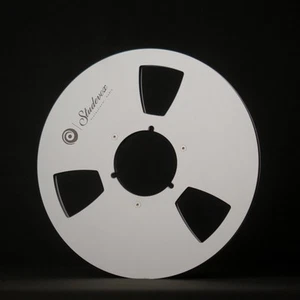 1X Pro Silver Full Edge Polished 10.5" 1/4" Empty Tape Reel For Tape Recorders - Picture 1 of 3
