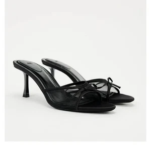 Fashion Women Heels Sandals Fashion Heels Slippers Lace Mesh Bow Luxury Sandals - Picture 1 of 6
