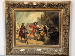 Frederick Roe Cambridge 1864-1947 Kensington Ölgemälde antik Tanz in den Mai - Bild 1 von 10