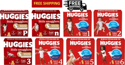 Pañales desechables Huggies Little Snugglers, tamaños disponibles desde prematuros hasta 6 Foto 1 de 4