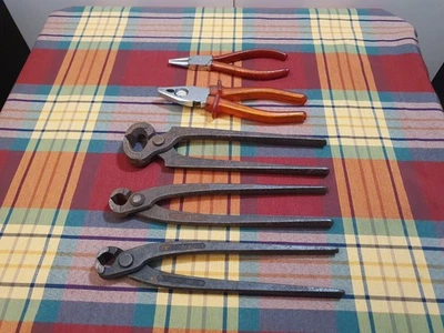 Set - 5 alte Zangen Knipex Klauke Kneifzange Zange 50-225 99-220 West Germany - Bild 1 von 4
