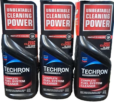 (3x) Chevron Techron Concentrate Plus Fuel System Cleaner - 12 oz - Free Ship! - Image 1 of 3