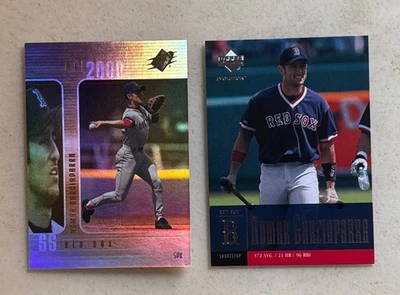 2) Nomar Garciaparra - 2000 Upper Deck SPX #76 2001 Evolution #23 波士顿红袜队 — 第 1/2 张图片