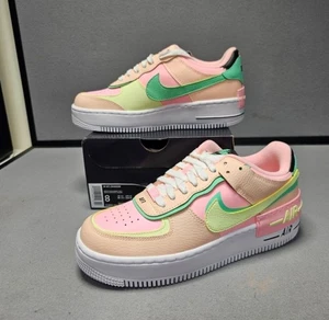 Womens New Size 8 - Nike Air Force 1 Low Shadow Arctic Punch Barely Volt NIB - Picture 1 of 7