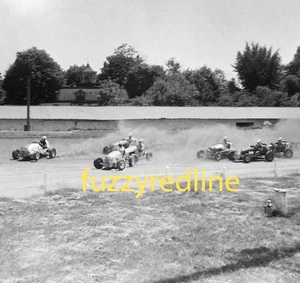 Vtg 1958 Med Format FILM Photo NEGATIVE Williams Grove MIDGET FEATURE RACE Start - Picture 1 of 3