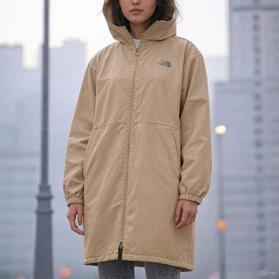 Parka de lluvia Daybreak para mujer THE NORTH FACE, color: piedra caqui, talla: X-grande Foto 1 de 3