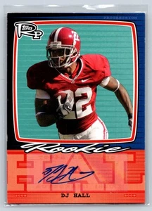 2008 Topps Rookie Progression #PSS-DH DJ Hall Signatures - Imagen 1 de 2