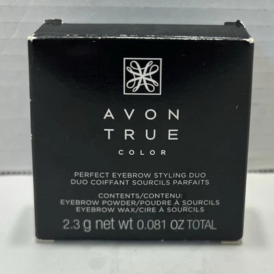 Avon True Color Perfect Eyebrow Styling Duo Powder And Wax Soft Brown NIB - Image 1 of 4