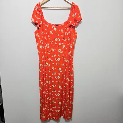 Maxi Vestido Azul Marino Antiguo Para Mujer Floral Calado Talla XL Manga Acampanada Cottagecore Playa Foto 1 de 4