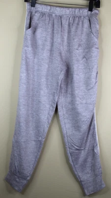 Pantalones de dormir Jockey para mujer gris claro con rayas blancas talla S Foto 1 de 4